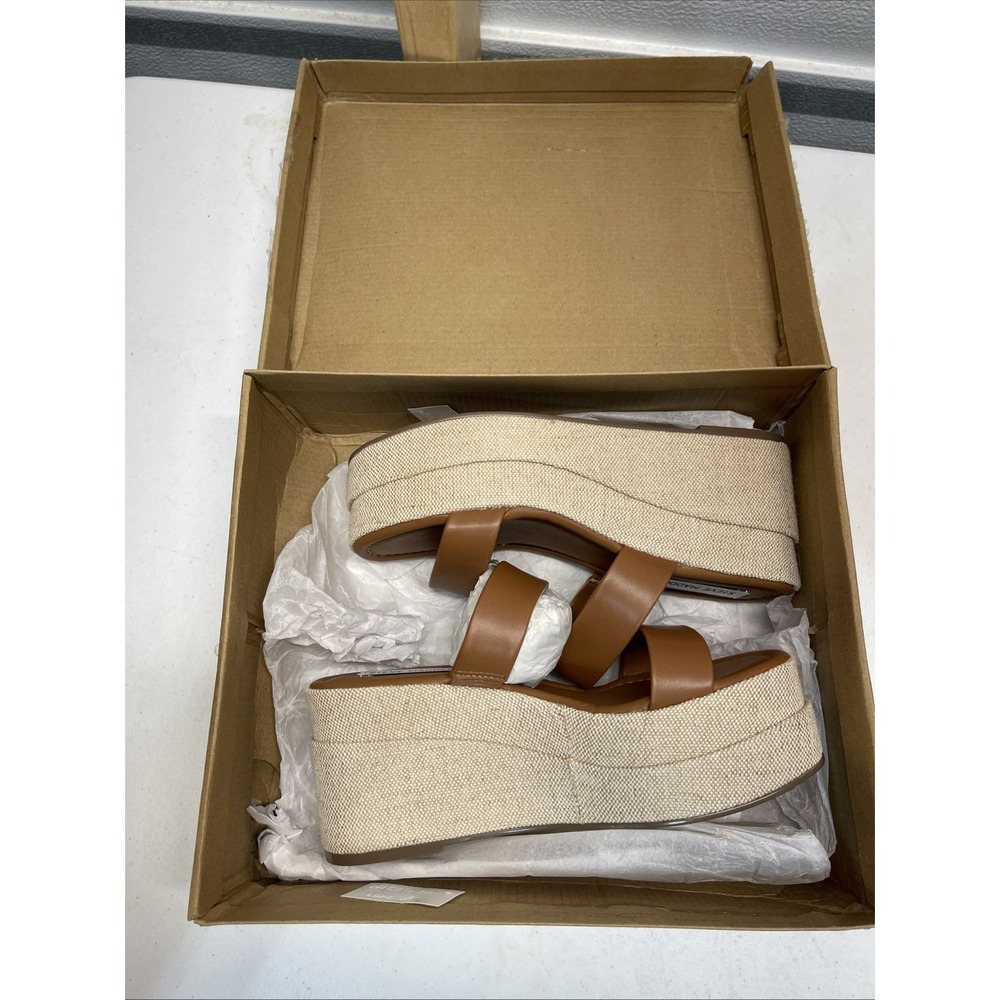 Steve Maddens Women's Sandels 7.5 Moveable Cognac Color In Box New - Picture 2 of 7